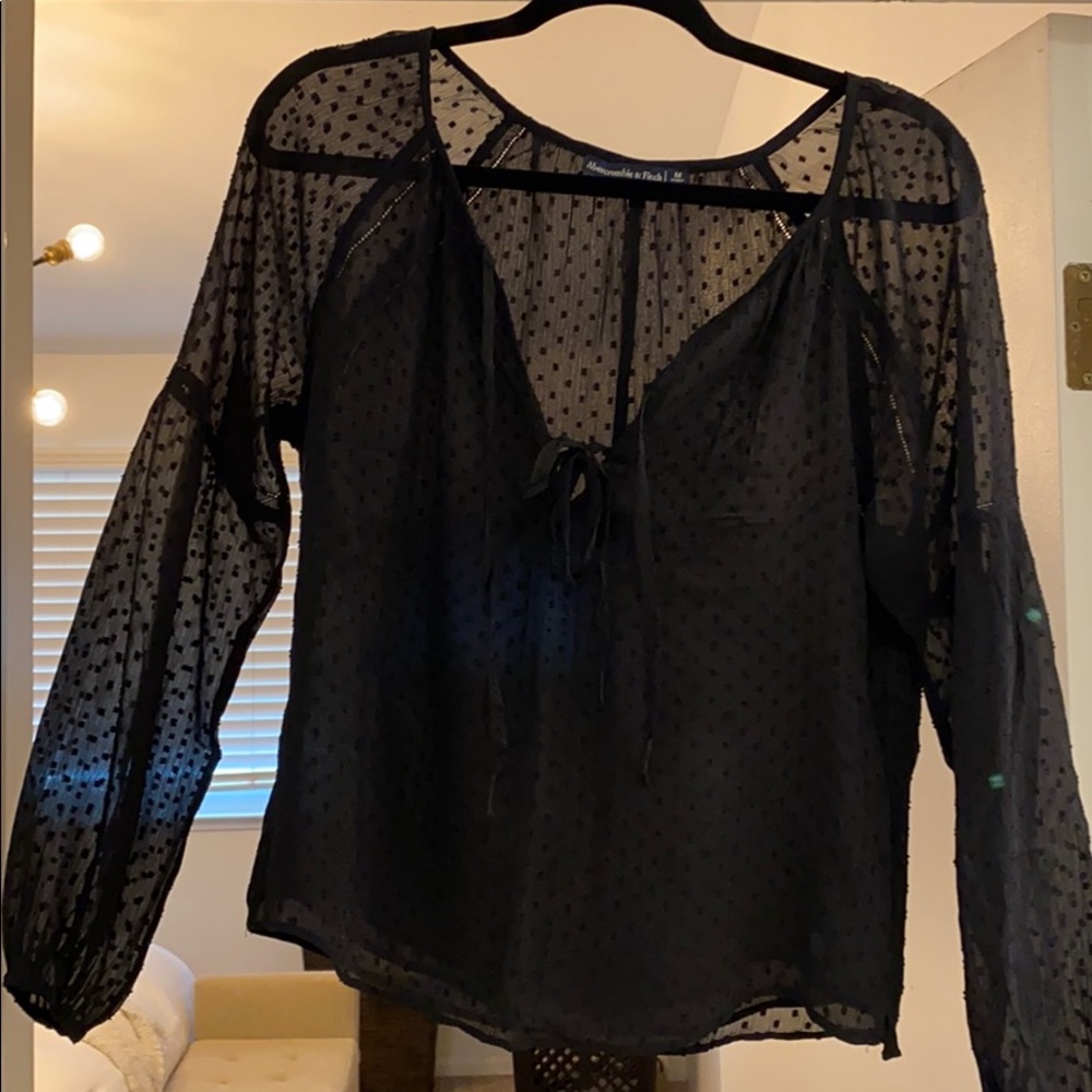 Abercrombie Black Blouse